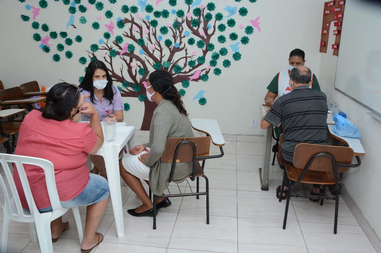 Acolhimento em sala de atendimento